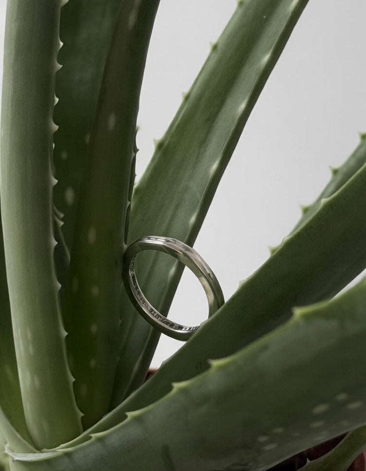 Narrow Textured Ring